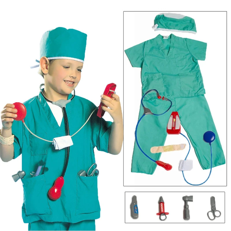 Top Kids Education Youtube - Umorden-Disfraz de médico y cirujano para