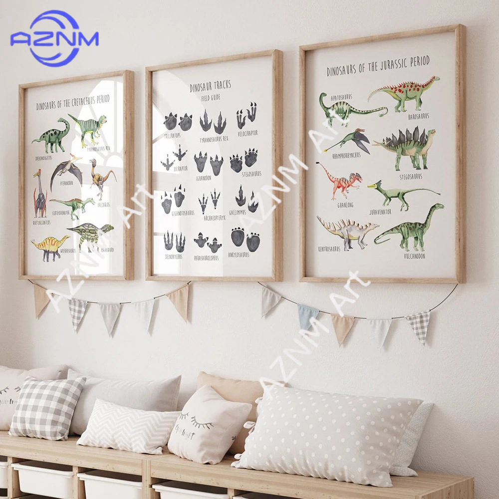 Kids Educational Posters - 1/3 piezas, póster educativo con dibujos