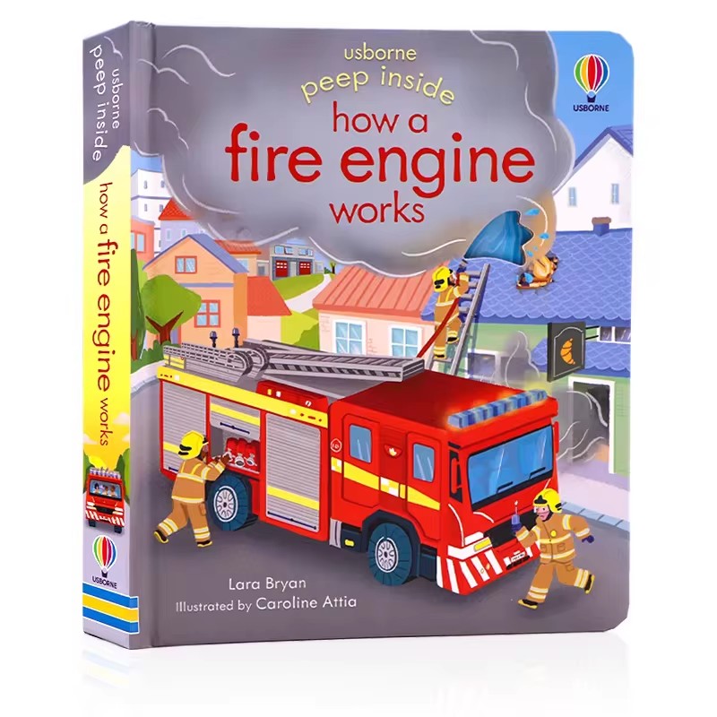 Kids Education Book - Usborne Peep Inside How A Fire