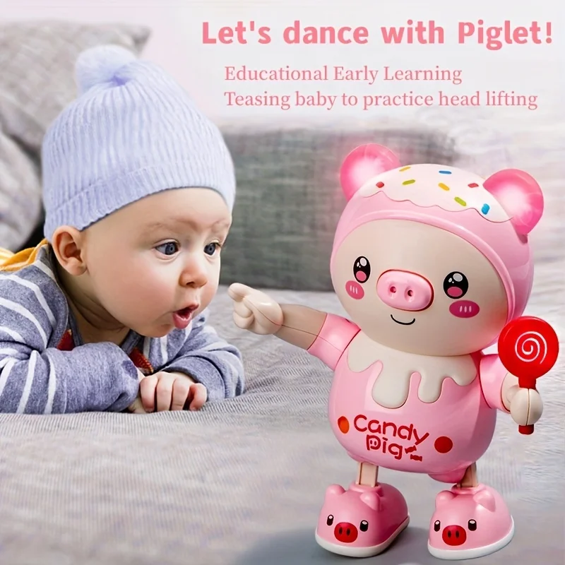 Kids Education Phone - Cerdito eléctrico con luz musical para
