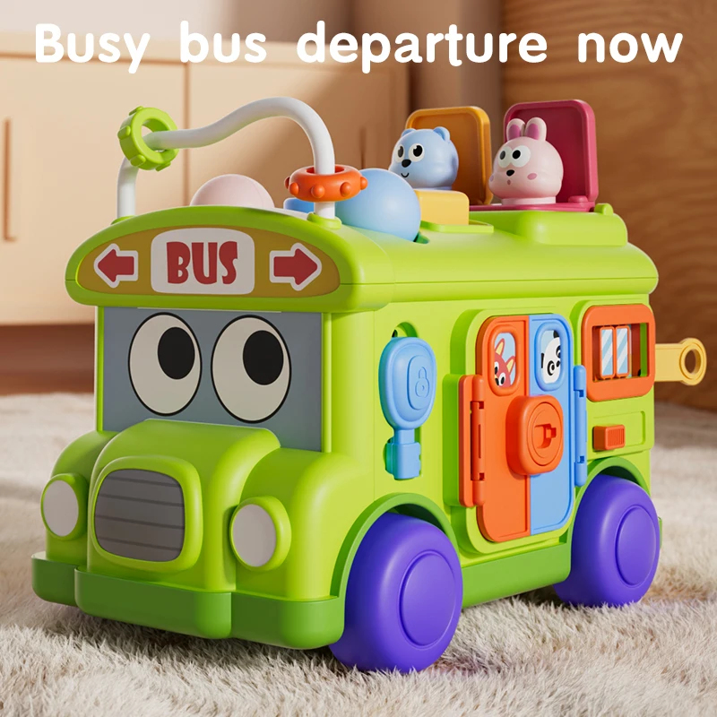 Kids Education Activities - Juguete Educativo Montessori Autobús de Actividades