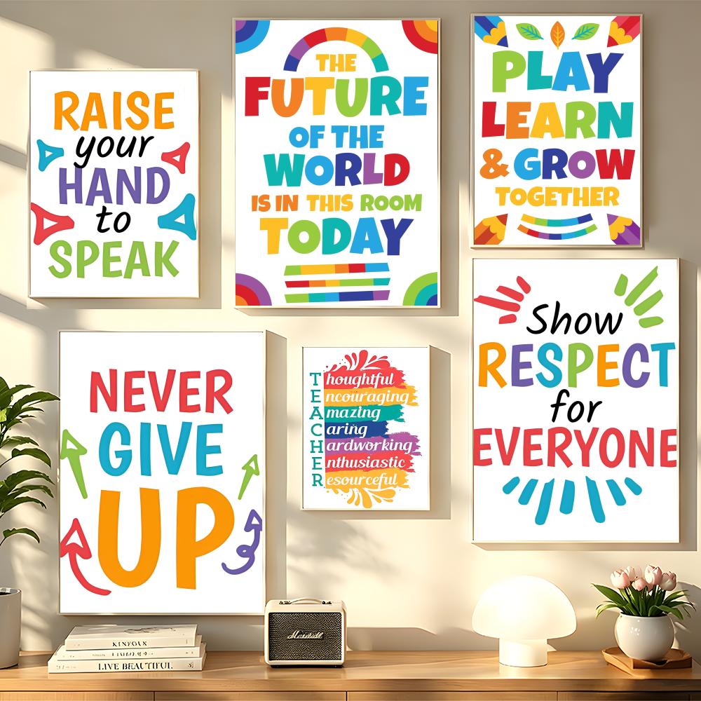 Kids Educational Posters - Póster educativo para pared de aula
