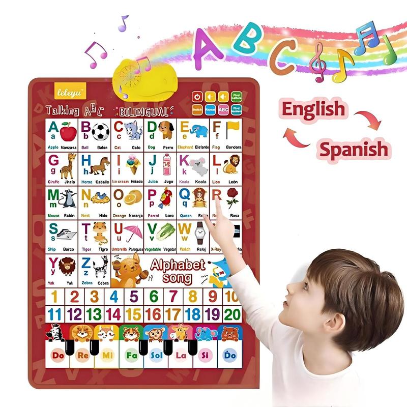 Kids Educational Posters - Póster Interactivo Bilingüe Inglés-Español con el