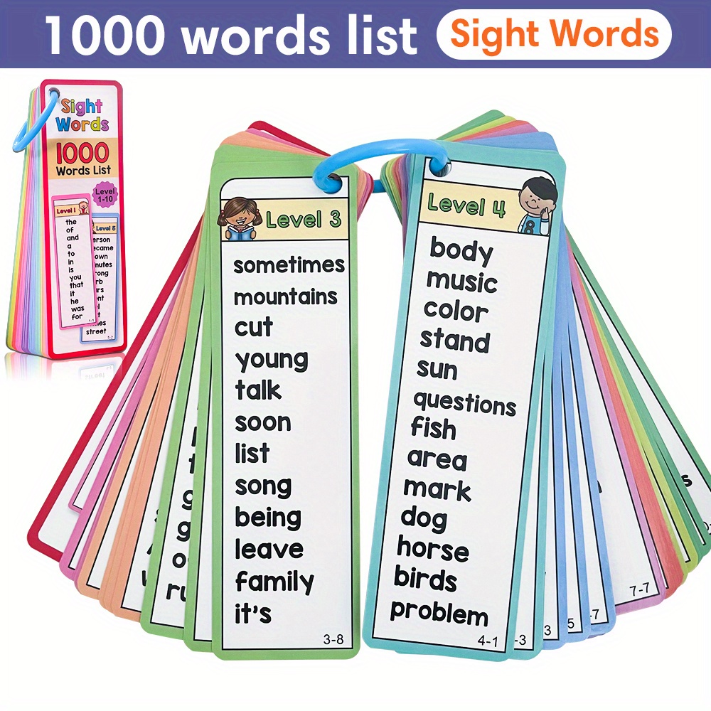 Kids Education Activities - Tarjetas Flash de 1000 palabras visuales