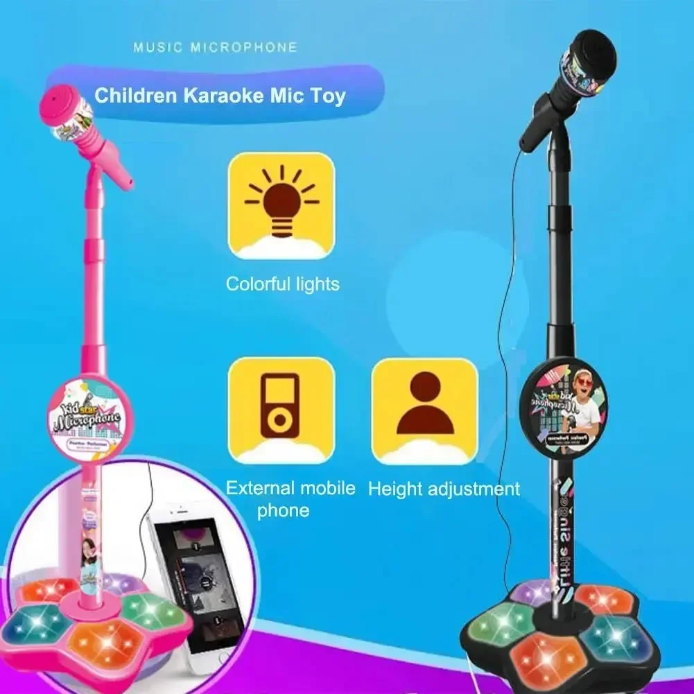 Kids Education Phone - Micrófono para niños con soporte, canción