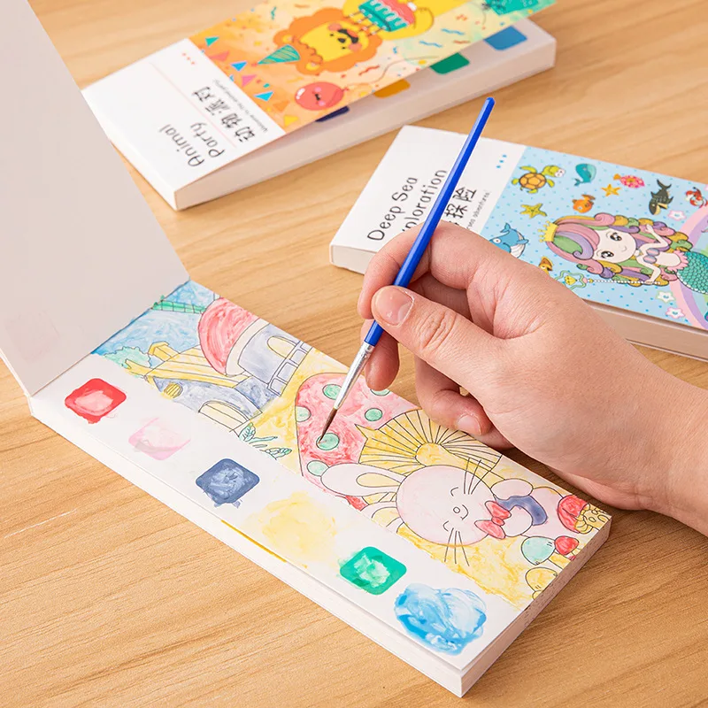 Kids Education Laptop - Libro de pintura de acuarela portátil