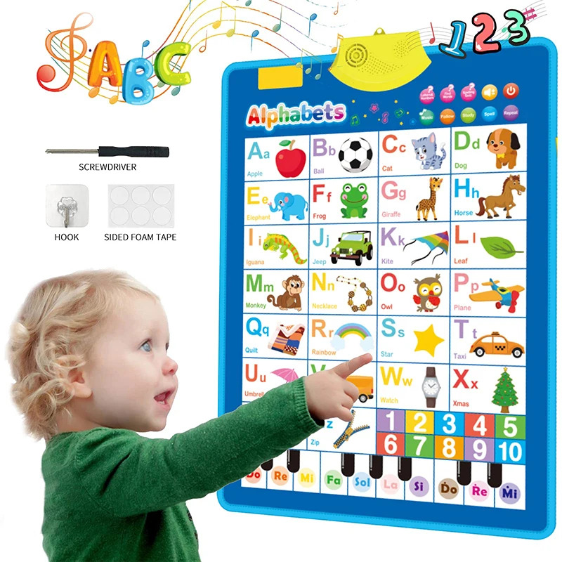 Kids Educational Posters - Tabla electrónica de pared del alfabeto