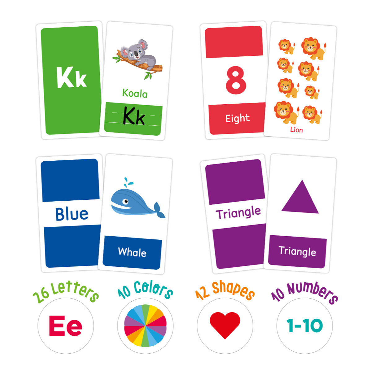 58 Uds. Tarjetas didácticas de - Kids Education Learning reseña y precio
