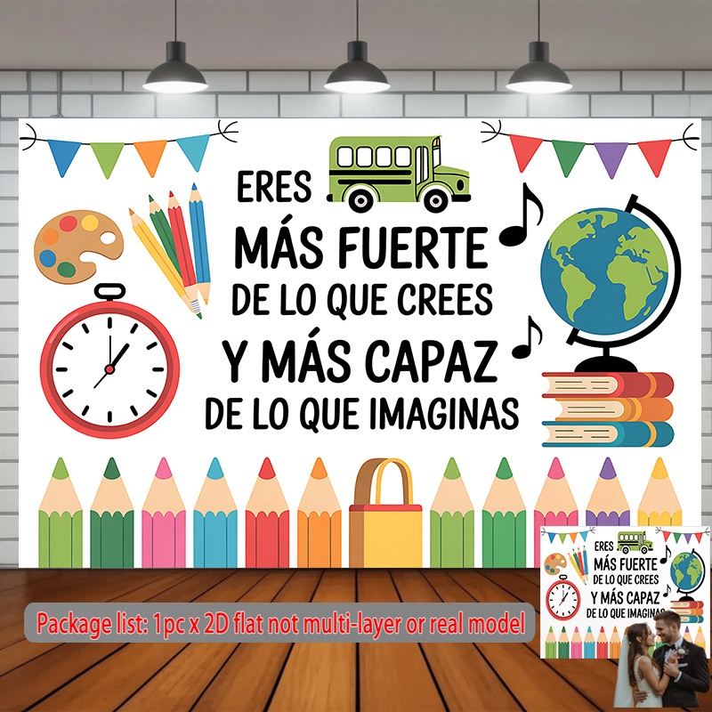 Tapiz Decorativo Inspirador pa - Kids Education Banner reseña y precio