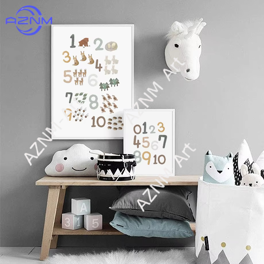 1/2 Piezas de Lienzo Decorativ - Kids Education Learning reseña y precio
