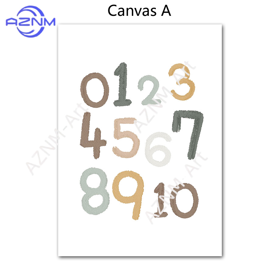 1/2 Piezas de Lienzo Decorativ - Kids Education Learning reseña y precio