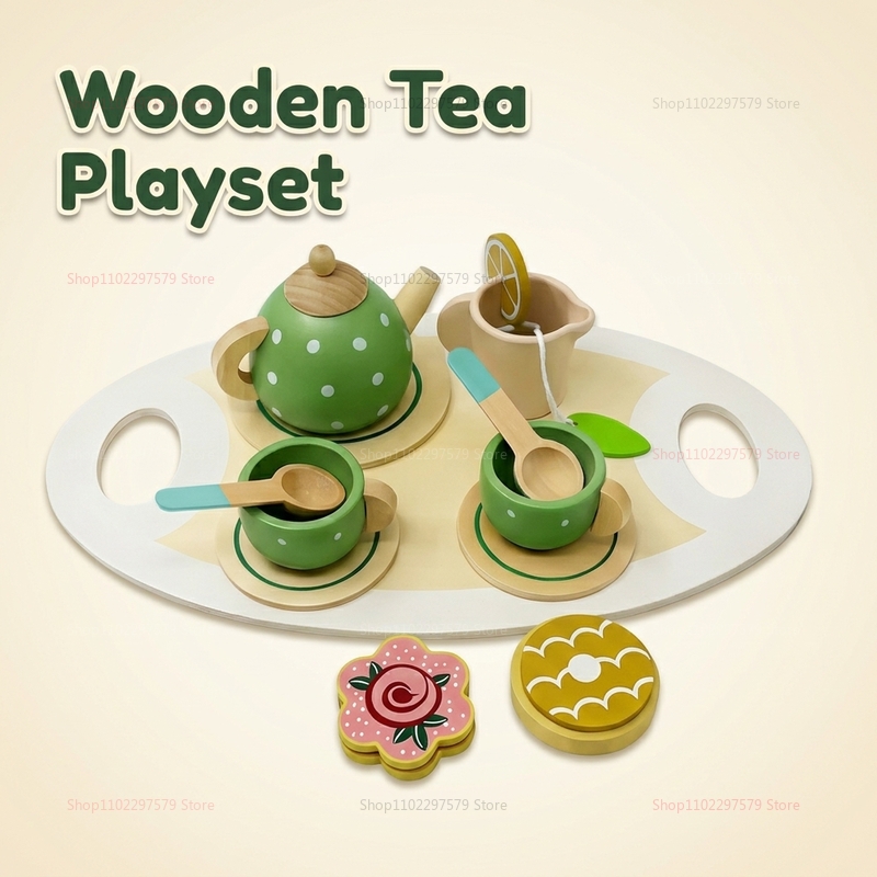 Juego de Té de Madera para Niñ - Kids Education Help reseña y precio