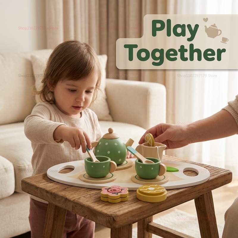 Juego de Té de Madera para Niñ - Kids Education Help reseña y precio