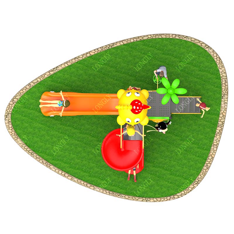 Tobogán de Plástico Comercial  - Kids Education Park reseña y precio