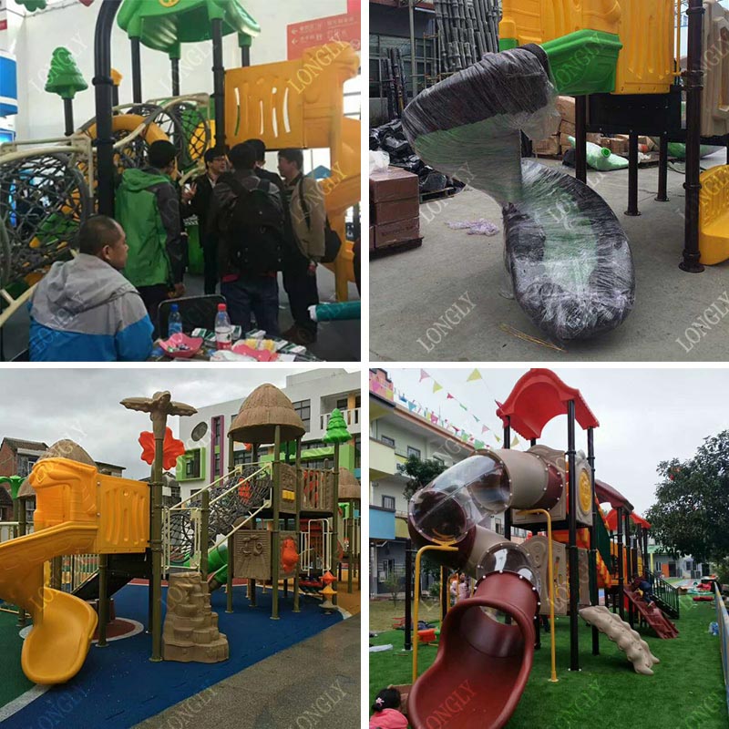 Tobogán de Plástico Comercial  - Kids Education Park reseña y precio