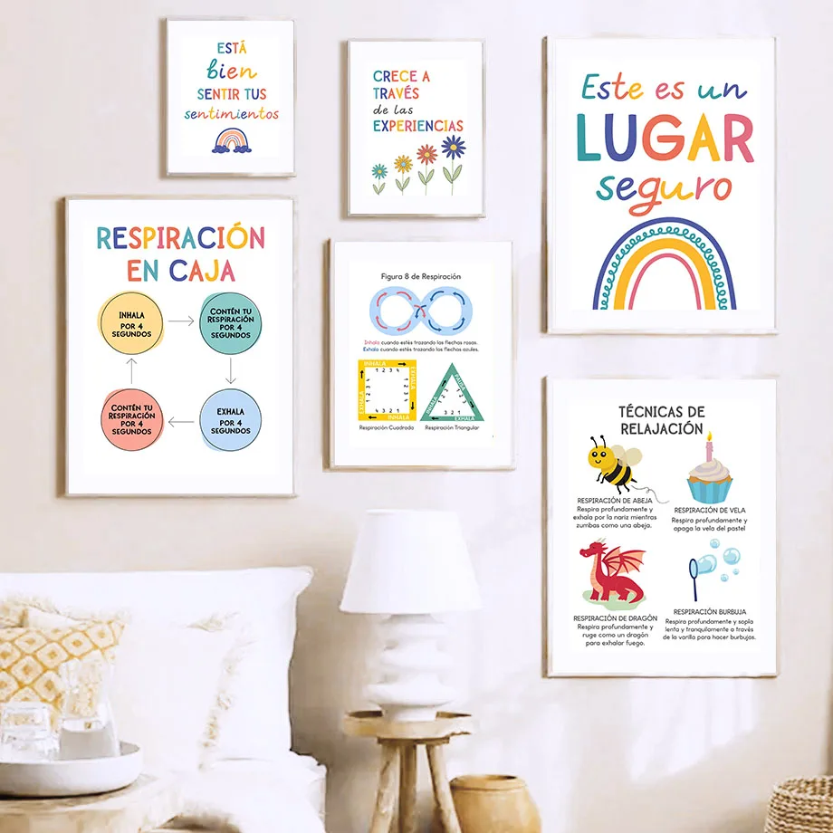 Lema de educación española, so - Kids Educational Posters reseña y precio