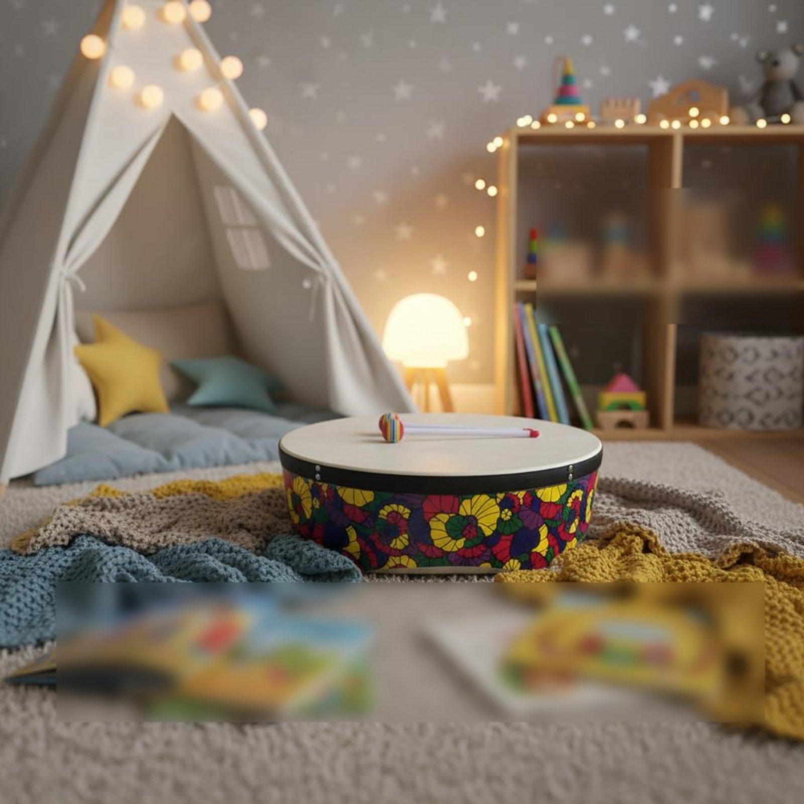 Tambor de Piso de Madera de 22 - Kids Education Group reseña y precio