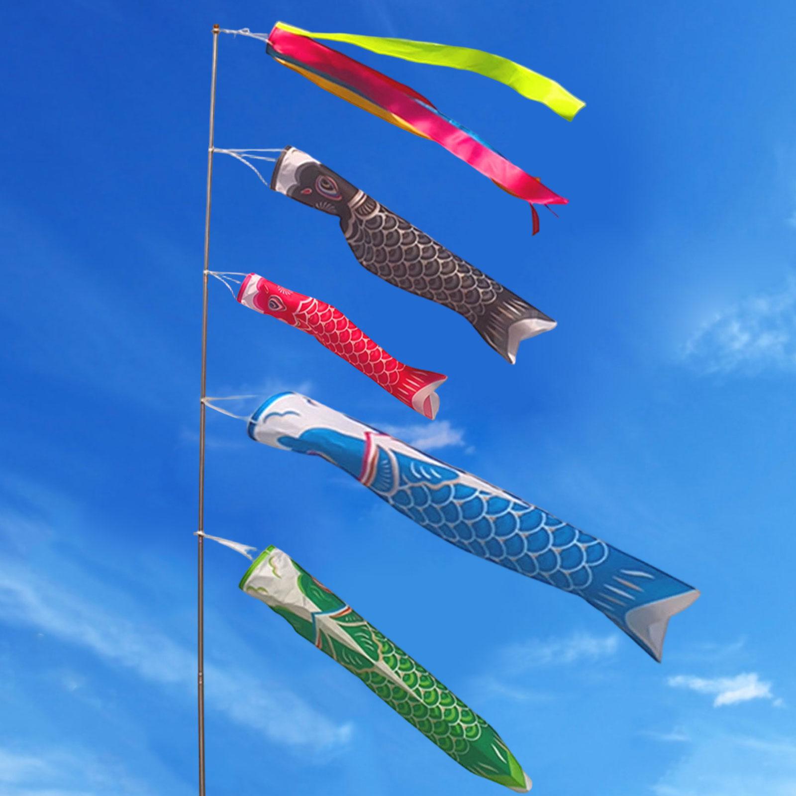 Banderas Japonesas de Carpa en - Kids Education Banner reseña y precio