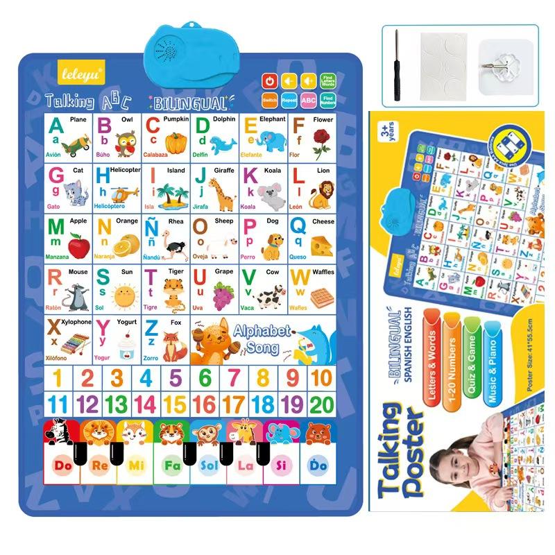 Póster Interactivo Bilingüe In - Kids Educational Posters reseña y precio