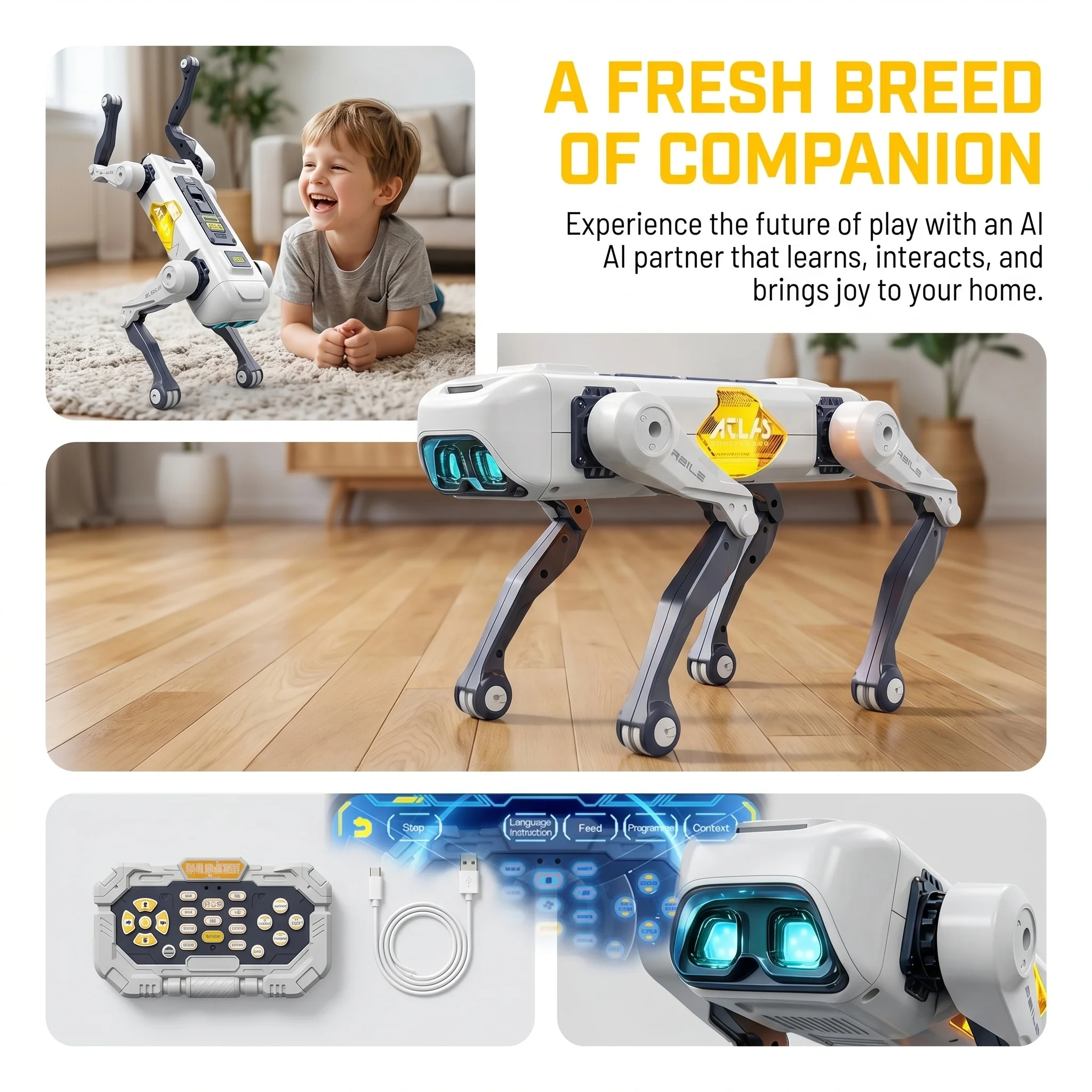 Perro Robot Inteligente con IA - Kids Education Learning reseña y precio